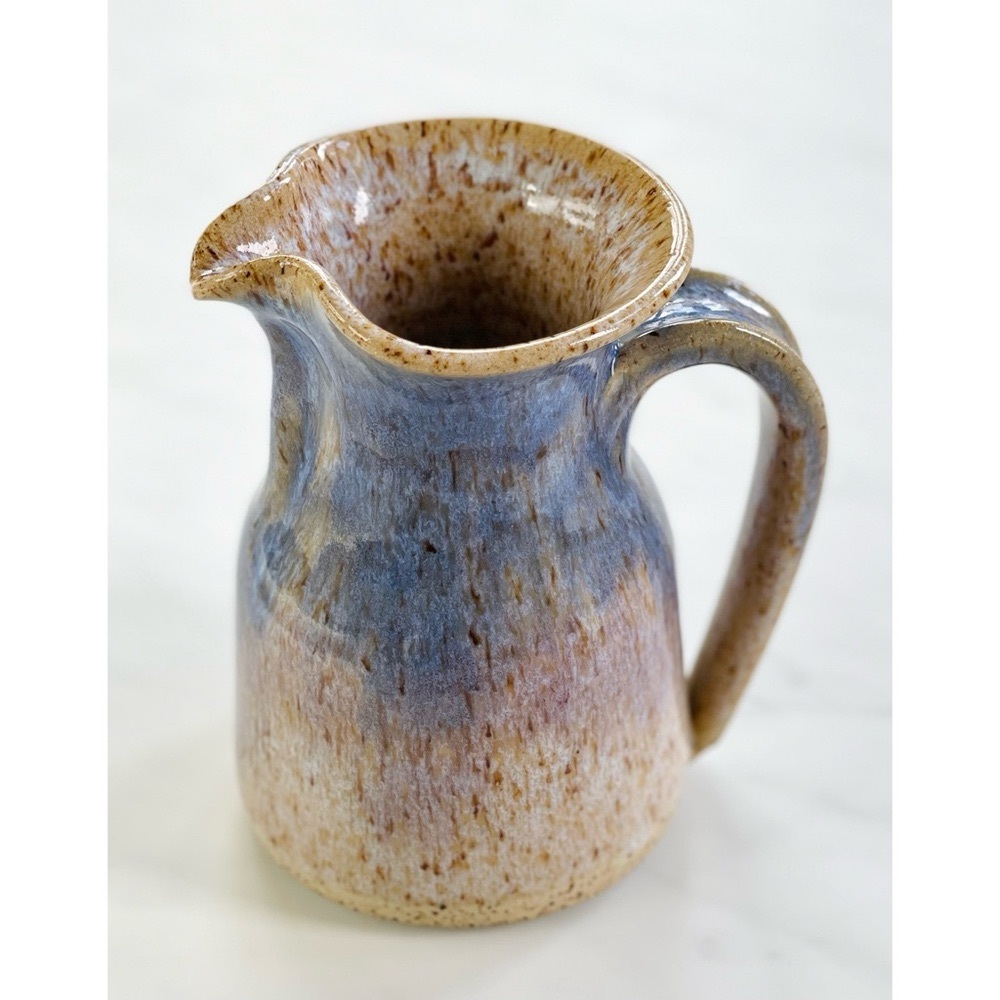 Vintage Wizard of Clay Stoneware Small Pitcher Creamer Studio Pottery